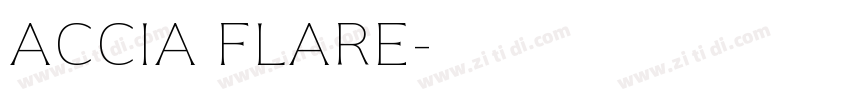 ACCIA FLARE字体转换